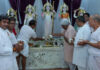 108 औषधियों और सरयू जल से हुआ भगवान सियाराम का अभिषेक Lord Siyaram was anointed with the waters of the Saryu.