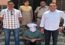 पांच हजार का इनामी बदमाश गिरफ्तार Criminal with a ₹5,000 reward on his head arrested.