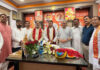 भाजपा शहर कार्यालय में केंद्रीय मंत्री अश्विनी वैष्णव का भव्य स्वागत, कार्यकर्ताओं को दिया विकास और संगठन का संदेश