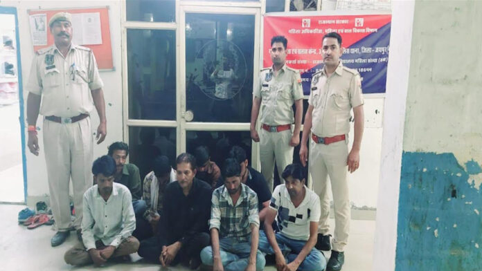 Conducting a raid, the CST apprehended 8 bookies along with ₹27,000. Conducting a raid, the CST apprehended 8 bookies along with ₹27,000.