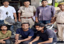 मास्टर चाबी से चुराते थे एक्टिवा: पुलिस ने दबोचे तीन शातिर वाहन चोर