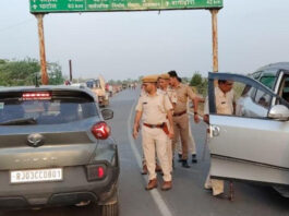 राजस्थान पुलिस का मेगा नाकाबंदी अभियान: एक ही दिन में 15 हजार से अधिक चालान Rajasthan Police's Mega Blockade Campaign: Over 15,000 Challans Issued in a Single Day