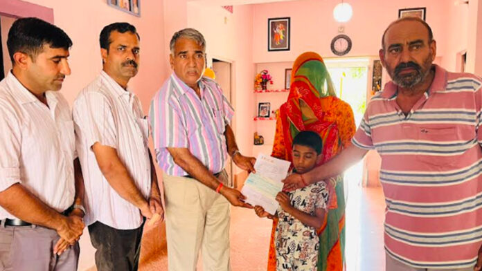 The SDRF provided financial assistance of ₹11.22 lakh to the family of the deceased jawan.