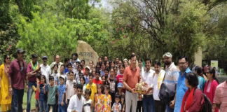 पिंक सिटी प्रेस के बाल अभिरुचि शिविर में बच्चों ने किया नाहरगढ़ जैविक उद्यान का भ्रमण Children visited Nahargarh Biological Park during the Pink City Press children's interest camp.