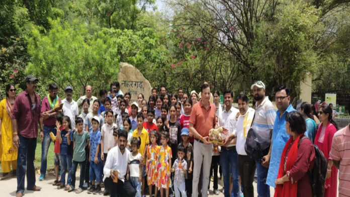 Children visited Nahargarh Biological Park during the Pink City Press children's interest camp.