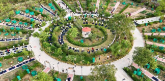 धन्वंतरि उपवन में हुआ सामूहिक योगाभ्यास: पांच सौ से अधिक प्रतिभागियों ने किया योग