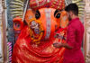 गुरु-पुष्य नक्षत्र पर श्री नहर के गणेशजी का पंचामृत अभिषेक Panchamrit Abhisheka of Shri Nahar's Ganesha on Guru-Pushya Nakshatra