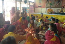 अमावस्या गोविंद देवजी मंदिर में हुआ पितृ पुष्टि गायत्री महायज्ञ