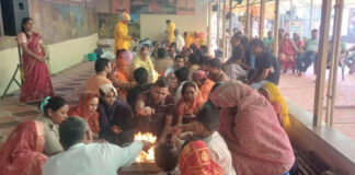 गोविंद देवजी मंदिर में गूंजे मंत्र: पितृ तृप्ति महायज्ञ में उमड़ा आस्था का सैलाब Mantras resonate in the Govind Devji Temple.
