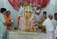 देवमाता गायत्री पाटोत्सव: खोले के हनुमानजी मंदिर में गूंजे गायत्री मंत्र