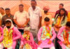वैदिक मंत्रोच्चार के साथ बच्चों का हुआ जनेऊ संस्कार
