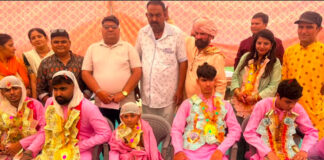 वैदिक मंत्रोच्चार के साथ बच्चों का हुआ जनेऊ संस्कार
