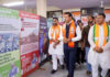 मोदी सरकार के 12 वर्ष पूर्ण होने पर भाजपा जयपुर शहर कार्यालय में प्रदर्शनी का आयोजन Exhibition organized at the BJP Jaipur city office to mark the completion of 12 years of the Modi government.
