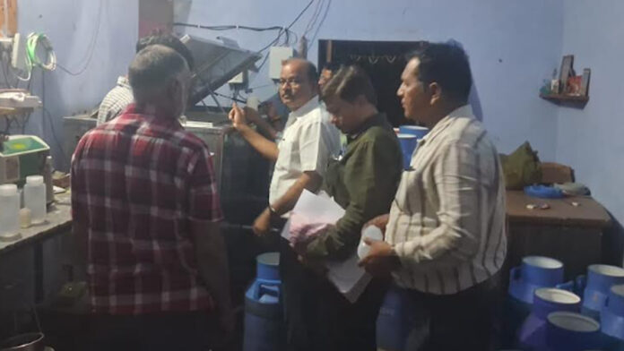 Crackdown on adulterators: Food Safety Department team raids dairies in Jaipur.