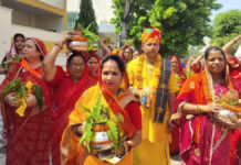 कलश यात्रा के साथ मुरलीपुरा में श्रीराम कथा का शुभारंभ Shri Ram Katha begins in Muralipura with a Kalash Yatra.
