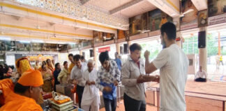 अमरापुर स्थान में 425 जरूरतमंद परिवारों को राशन किट, 551 परिंडों का वितरण Ration kits distributed to 425 needy families in Amrapur area
