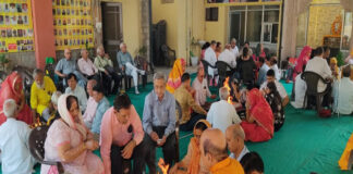 अनोखी पहल: राजस्थान पेंशनर समाज ने पंच कुंडीय गायत्री महायज्ञ के साथ मनाया Unique Initiative: Rajasthan Pensioners' Society Celebrates with a Five-Kundiya Gayatri Mahayagya
