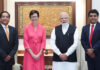 प्रधानमंत्री नरेंद्र मोदी ने सिटी की चेयर और सीईओ जेन फ्रेजर से की मुलाकात Prime Minister Narendra Modi met with Citi Chair and CEO Jane Fraser.