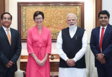 प्रधानमंत्री नरेंद्र मोदी ने सिटी की चेयर और सीईओ जेन फ्रेजर से की मुलाकात Prime Minister Narendra Modi met with Citi Chair and CEO Jane Fraser.