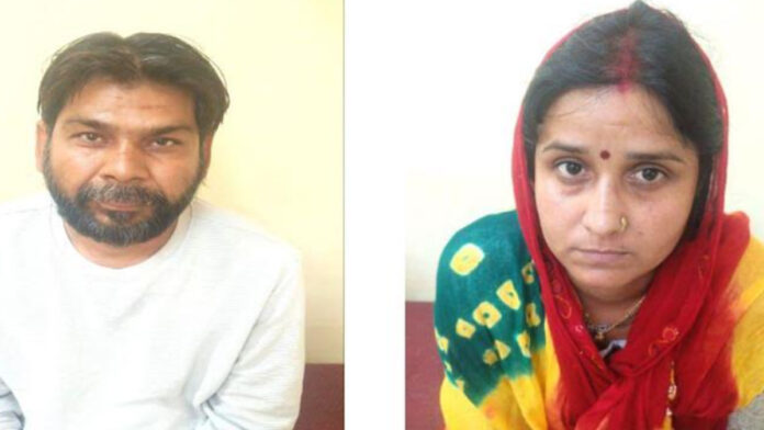 Absconding couple arrested for defrauding someone of ₹60 lakh by selling the same plot twice. Absconding couple arrested for defrauding someone of ₹60 lakh by selling the same plot twice.