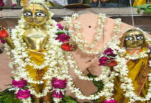 छोटी चौपड़ स्थित सीताराम जी मंदिर में सजी अलौकिक झांकी