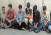 स्पा सेंटरों की आड़ में गड़बड़ी पर पुलिस का डंडा: पुलिस ने आठ लोगों को पकड़ा Police crack down on irregularities under the guise of spa centers.