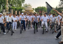 राजस्थान पुलिस के संडे ऑन साइकिल अभियान में बीस हजार से अधिक लोगों ने लिया भाग More than 20,000 people participated in the Rajasthan Police's 'Sunday on Cycle' campaign.