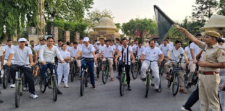 राजस्थान पुलिस के संडे ऑन साइकिल अभियान में बीस हजार से अधिक लोगों ने लिया भाग More than 20,000 people participated in the Rajasthan Police's 'Sunday on Cycle' campaign.