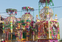 अकीदत-अमन और भाईचारे के साए में निकले 350 ताजिए, कर्बला में हुए सुपुर्द-ए-खाक