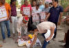 विश्व तंबाकू निषेध दिवस पर तंबाकू उत्पादों की होली जलाई