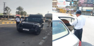 राजस्थान पुलिस ने 30 हजार से अधिक ब्लैक फिल्म वाले वाहन पकड़े