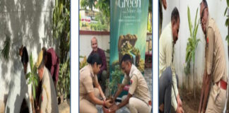 वैशाली नगर थाने में महा-वृक्षारोपण: जोयालुक्कास टीम के साथ मिलकर लगाए छायादार और औषधीय पौधे Mass Tree Plantation at Vaishali Nagar Police Station
