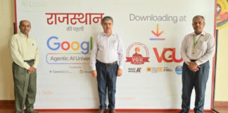 राजस्थान का पहला जेनरेटिव एआई कैंपस शुरू करेगा वीजीयू जयपुर VGU Jaipur to launch Rajasthan's first generative AI campus.