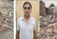 इनामी भूमाफिया विष्णु शर्मा गिरफ्तार, पक्के निर्माण तोड़कर प्लॉटों पर करता था कब्जा Wanted land mafia figure Vishnu Sharma arrested.
