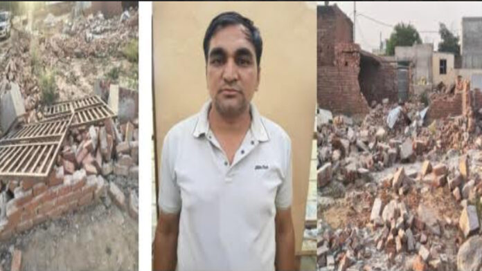 vishnu sharma Wanted land mafia figure Vishnu Sharma arrested.