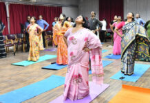 आईआईएस यूनिवर्सिटी और इंडिया इंटरनेशनल स्कूल में योग कार्यक्रम आयोजित Yoga program organized at IIS University and India International School