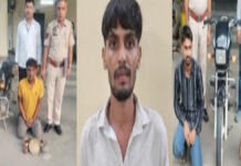 पुलिस का डबल एक्शन: हथियारबंद हिस्ट्रीशीटर समेत चार बदमाश गिरफ्तार 820 liters of illicit turpentine seized from a house in Yashi.