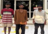 मास्टर की से बाइक चुराने वाले गिरोह के तीन बदमाश गिरफ्तार Three members of a gang that stole bikes using a master key arrested.