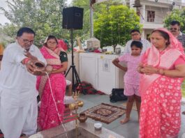 श्री तेजेश्वर महादेव मंदिर के प्रथम पाटोत्सव पर हुआ सहस्त्रघट अभिषेक, सुख-समृद्धि की कामना First Installation Anniversary of Shri Tejeshwar Mahadev Temple