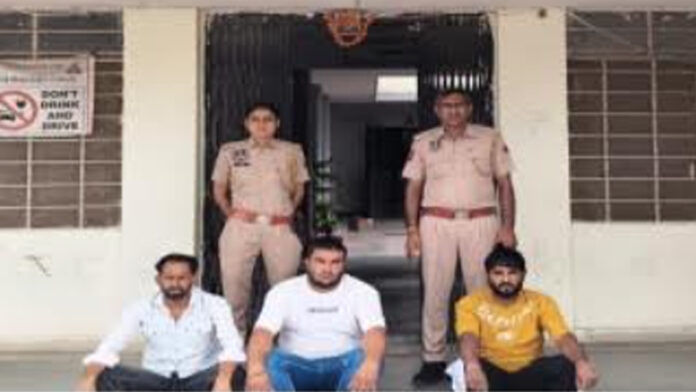 Three miscreants arrested for firing at a shop after failing to get money for a liquor party. Three miscreants arrested for firing at a shop after failing to get money for a liquor party.