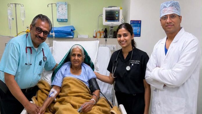 Complex angioplasty using Impella technique: 70-year-old woman gets a new lease of life.