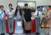 फ्रेंच डे पर विद्यार्थियों ने प्रस्तुत किए आकर्षक प्रोजेक्ट Students presented impressive projects on French Day.