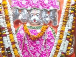 पंचमुखी हनुमान मंदिर में श्रावण मास में सहस्त्रघट आयोजन