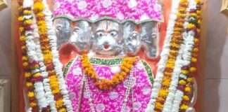पंचमुखी हनुमान मंदिर में श्रावण मास में सहस्त्रघट आयोजन