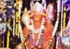 श्री मनसापूरण हनुमान मंदिर का पाटोत्सव में सजी फूल बंगला झांकी