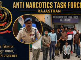 पौने दो लाख के इनामी तस्कर सुनील मीणा को एएनटीएफ ने एमपी से दबोचा The ANTF apprehended Sunil Meena, a smuggler carrying a reward of ₹1.75 lakh, in Madhya Pradesh.