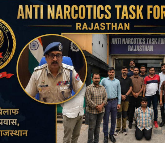 पौने दो लाख के इनामी तस्कर सुनील मीणा को एएनटीएफ ने एमपी से दबोचा The ANTF apprehended Sunil Meena, a smuggler carrying a reward of ₹1.75 lakh, in Madhya Pradesh.