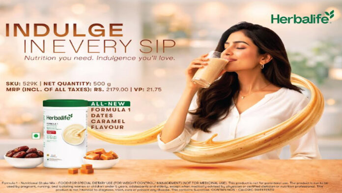 Herbalife India has launched the new Dates Caramel flavor of Formula 1 Nutritional Shake. Herbalife India has launched the new Dates Caramel flavor of Formula 1 Nutritional Shake.