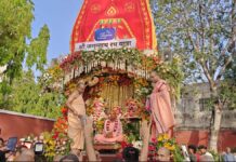 जय जगन्नाथ के जयघोष से गूंजी गुलाबी नगरी: गुप्त वृन्दावन धाम की भव्य रथ यात्रा में उमड़े श्रद्धालु The 'Pink City' resounded with chants of 'Jai Jagannath'.