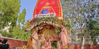 जय जगन्नाथ के जयघोष से गूंजी गुलाबी नगरी: गुप्त वृन्दावन धाम की भव्य रथ यात्रा में उमड़े श्रद्धालु The 'Pink City' resounded with chants of 'Jai Jagannath'.